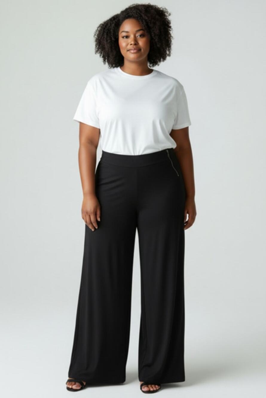Athleta Womens Black Wide Leg Pants Size 10